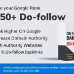 DA (Domain Authority) 50+ Do-follow