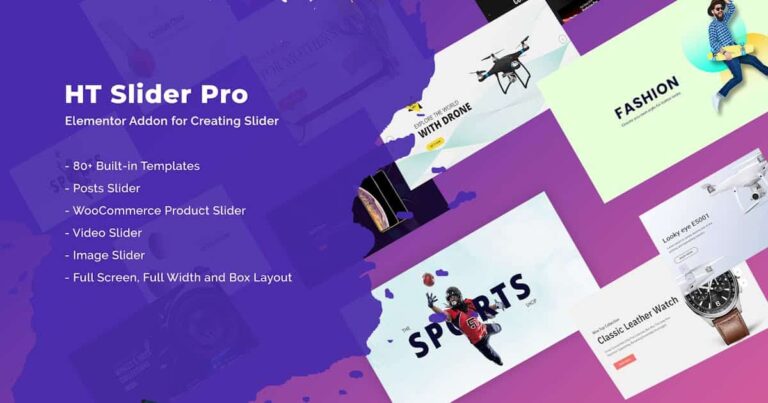 HT Slider Pro for Elementor