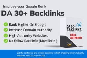 DA (Domain Authority) 30+