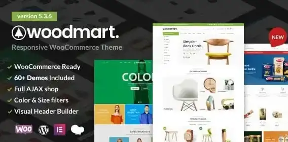 قالب WoodMart, متجر إلكتروني, ووردبريس WooCommerce