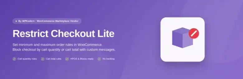 Restrict Checkout WooCommerce