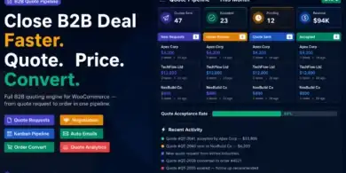 إضافة B2B Quote Pipeline, محرك العروض WooCommerce, البيع بين الشركات