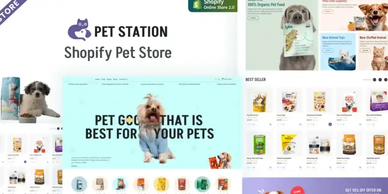 قالب Pet Station: