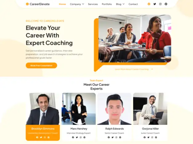 قالب Career Development