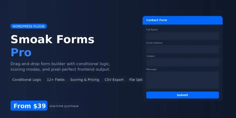 منشئ نماذج WordPress, إضافة نماذج احترافية, حاسبة الأسعار والتكاليف