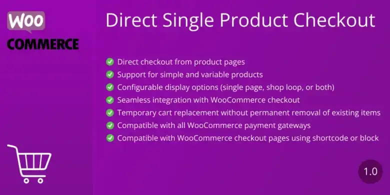 شراء مباشر WooCommerce, إضافة الدفع السريع, تحسين معدل التحويل