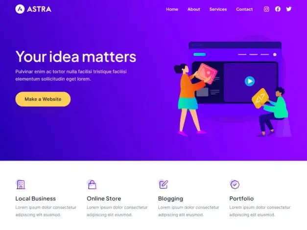 قالب Astra WordPress