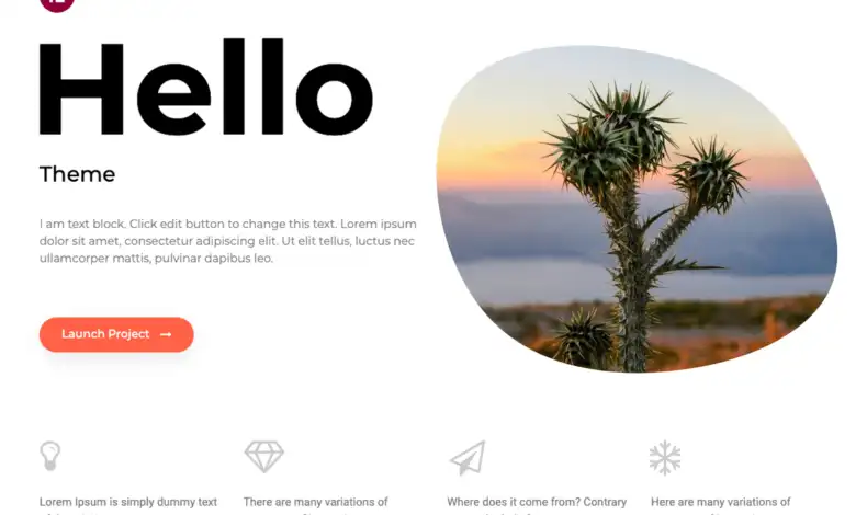 قالب Hello Elementor