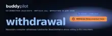BuddyPilot Withdrawal