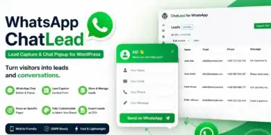 إضافة WhatsApp للتقاط العملاء, نموذج جمع البيانات في WordPress, تحويل الزوار إلى عملاء