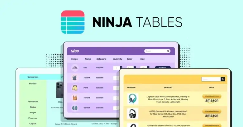 Ninja Tables: الحل