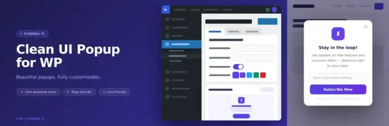 PixoNex Clean Popup