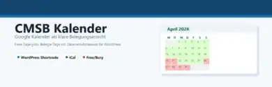 CMSB Kalender تقويم جوجل