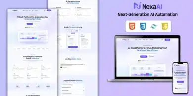 قالب موقع ذكي, منصات SaaS, تصميم موقع احترافي