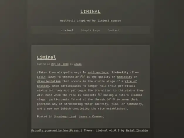 قالب Liminal