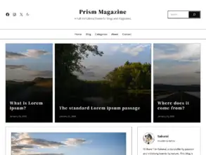 قالب Prism Magazine