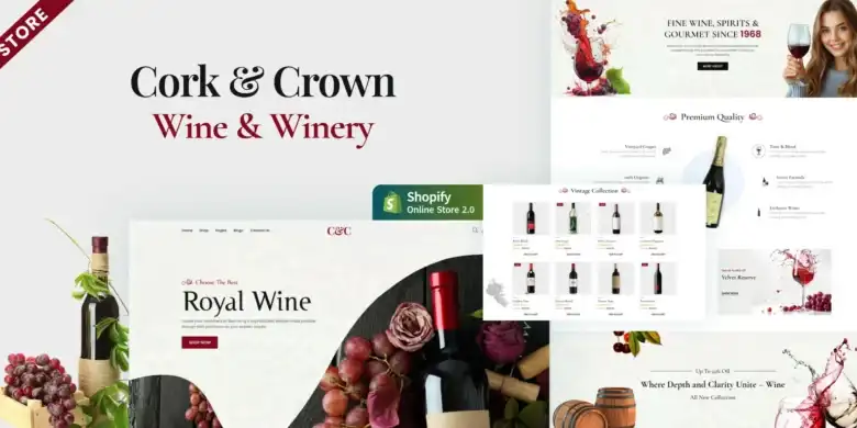 قالب Cork Crown