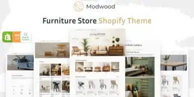 ثيم Shopify للأثاث, متجر أثاث إلكتروني, ديكور منزلي