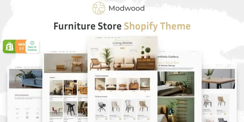 ثيم Shopify للأثاث, متجر أثاث إلكتروني, ديكور منزلي
