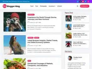 قالب Blogger Mag