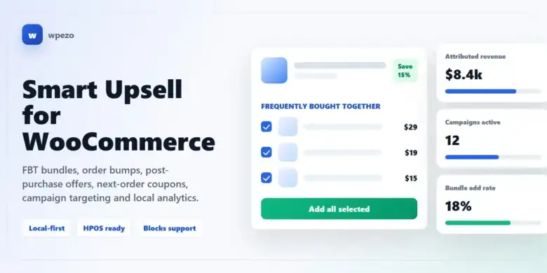 wpezo Smart Upsell for WooCommerce
