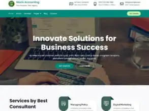 قالب Mavix Accounting, قوالب ووردبريس المالية, مواقع المحاسبة