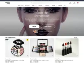 قالب Cosmetics Stores: