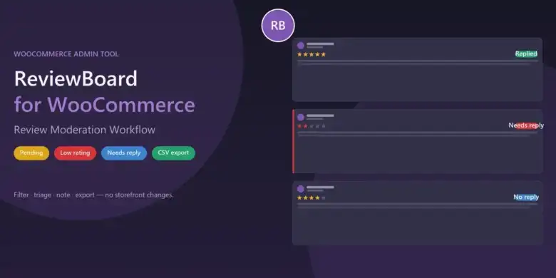 ReviewBoard for WooCommerce: