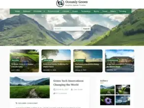قالب Oceanly Green