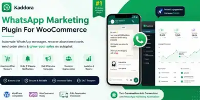 إضافة Kaddora لتسويق WhatsApp في WooCommerce
