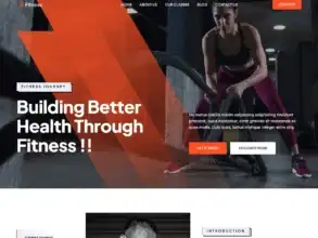 قالب ووردبريس للياقة, تصميم موقع رياضي, قالب اللياقة البدنية