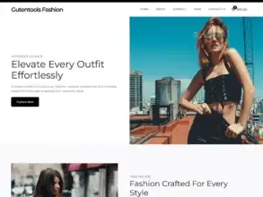 قالب Gutentools Fashion, قوالب متاجر الأزياء, تصميم متجر إلكتروني