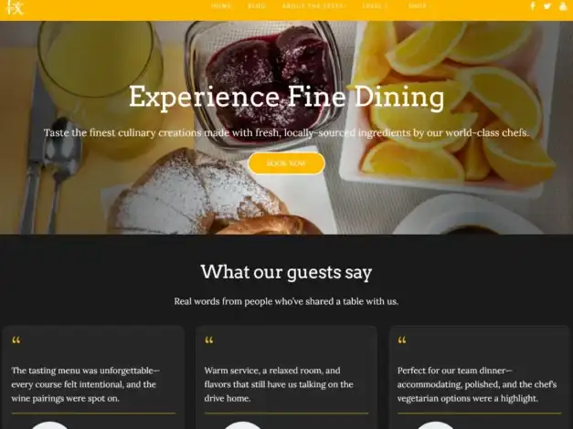 قالب FSE Restaurant: