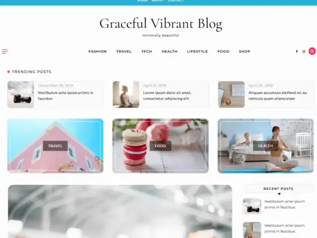 قالب Graceful Vibrant