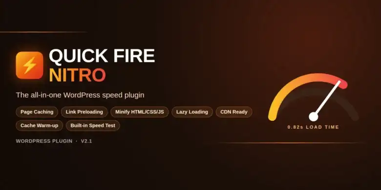 Quick Fire Nitro تسريع WordPress