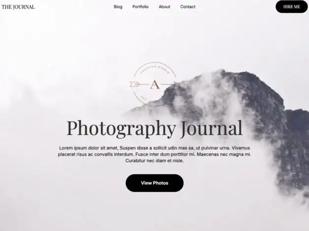 قالب Photography Journal:
