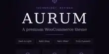 Aurum: القالب الأنيق