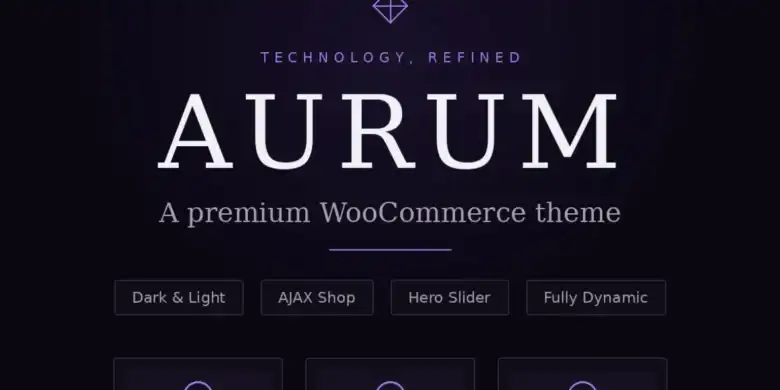 Aurum: القالب الأنيق