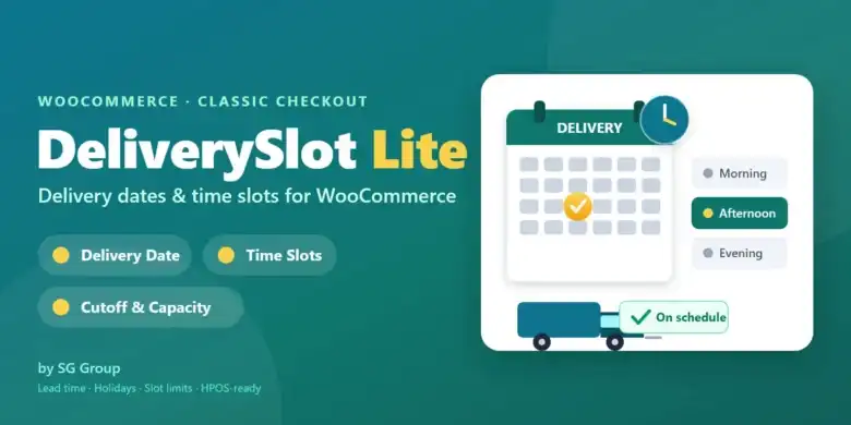 جدولة مواعيد التوصيل, إضافة WooCommerce, توصيل الطلبات