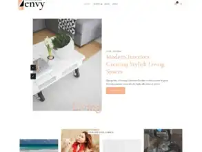 قالب Zenvy لووردبريس, قالب ووردبريس للمدونين, تصميم بسيط للمدونة