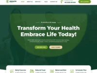 قالب ووردبريس صحي, تصميم موقع تدريب صحي, قالب Bosa Health Coach