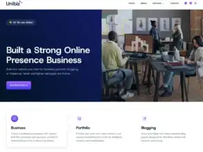 Unibiz: قالب WordPress