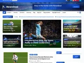 قالب NewsGoal: الحل