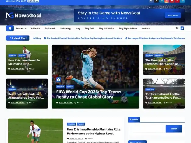 قالب NewsGoal: الحل