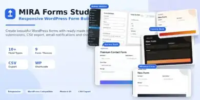 نماذج ووردبريس, إضافة بناء النماذج, MIRA Forms Studio