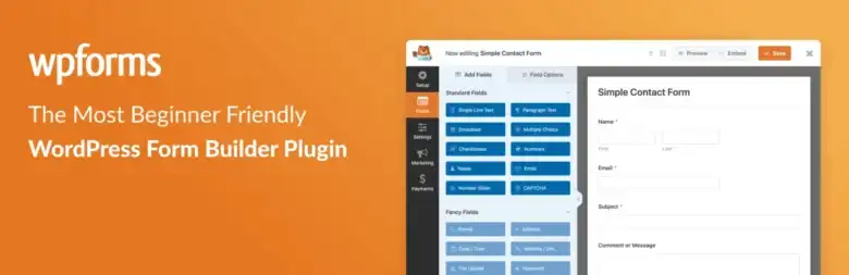 إضافة WPForms, بناء نماذج ووردبريس, نماذج التواصل