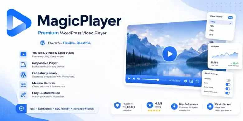 إضافة MagicPlayer WordPress: