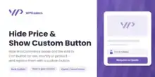 Hide Price Show Custom Button for WooCommerce
