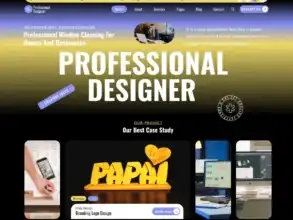 قالب Creative Designer, عرض الأعمال الإبداعية, محفظة أعمال المصممين