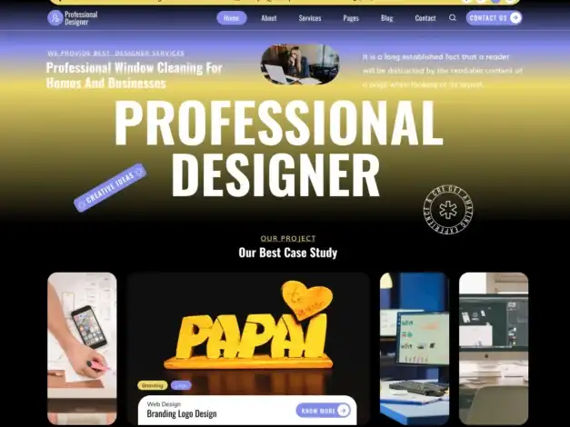 قالب Creative Designer, عرض الأعمال الإبداعية, محفظة أعمال المصممين
